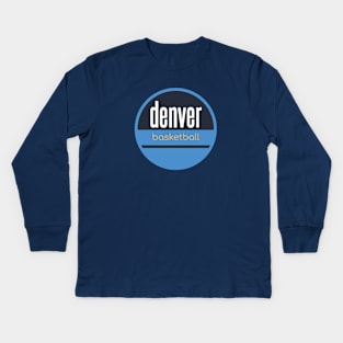 denver nuggets basketball Kids Long Sleeve T-Shirt